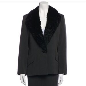 GIANNI VERSACE- structured grey blazer size 38